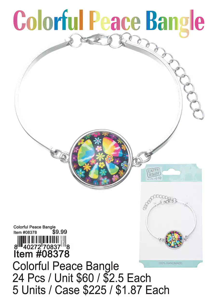 Colorful Peace Bangle